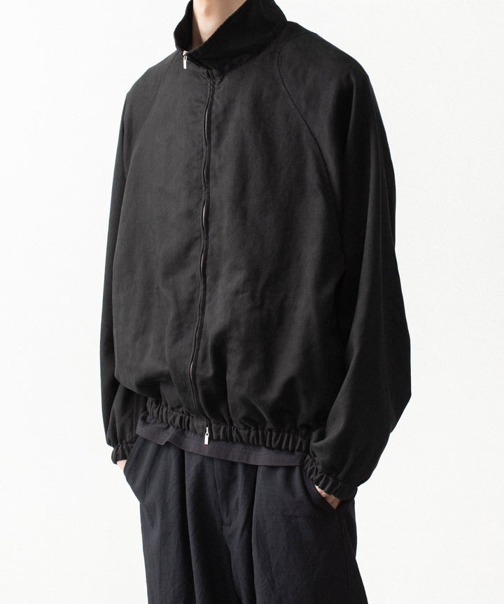 VEIN ヴェインのSYNTHETIC SUEDE TRACK JACKET - BLACKの公式通販サイトsession福岡セレクトショップ