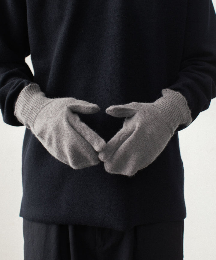VEIN ヴェインのWOOL CASHMERE KNIT GLOVE - KHAKI GRAYの公式通販サイトsession福岡セレクトショップ