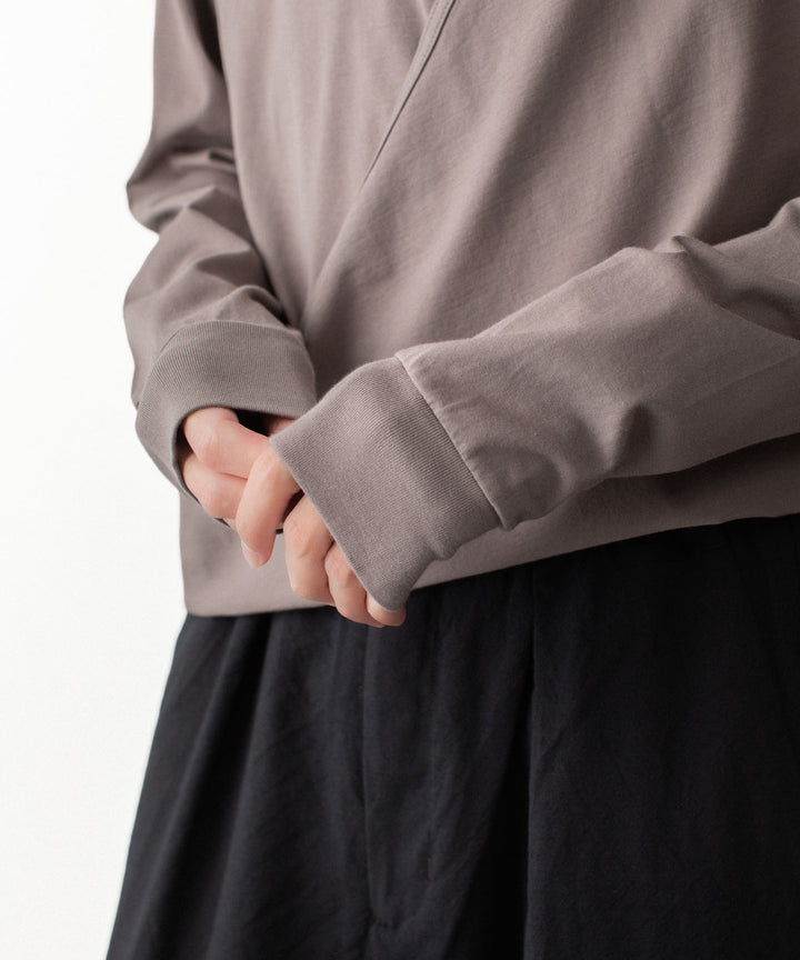 VEIN ヴェインの100/3 SUEDE JERSEY LAYERED L/S TEE - L.BROWNの公式通販サイトsession福岡セレクトショップ