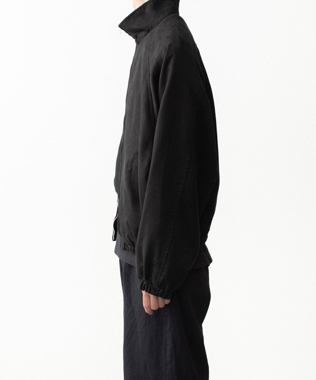 VEIN ヴェインのSYNTHETIC SUEDE TRACK JACKET - BLACKの公式通販サイトsession福岡セレクトショップ