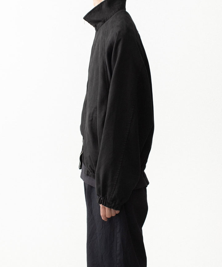 VEIN ヴェインのSYNTHETIC SUEDE TRACK JACKET - BLACKの公式通販サイトsession福岡セレクトショップ