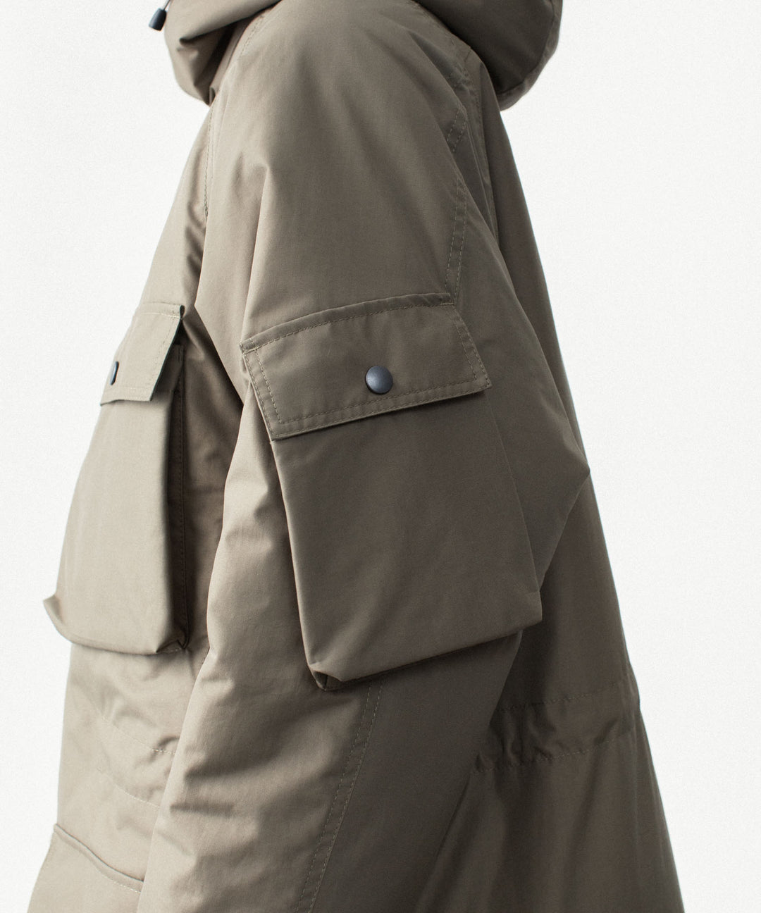 VEIN ヴェインのNY GROSGRAIN PADDED OVERCOAT - KHAKI GRAYの公式通販サイトsession福岡セレクトショップ
