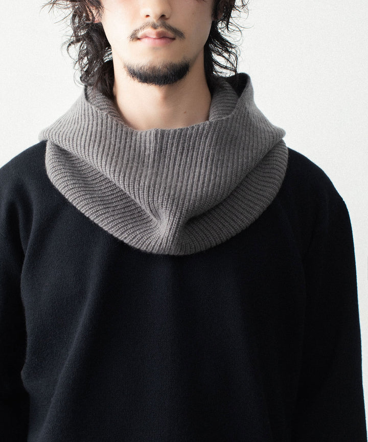 VEIN ヴェインのWOOL CASHMERE KNIT BALACLAVA - KHAKI GRAYの公式通販サイトsession福岡セレクトショップ