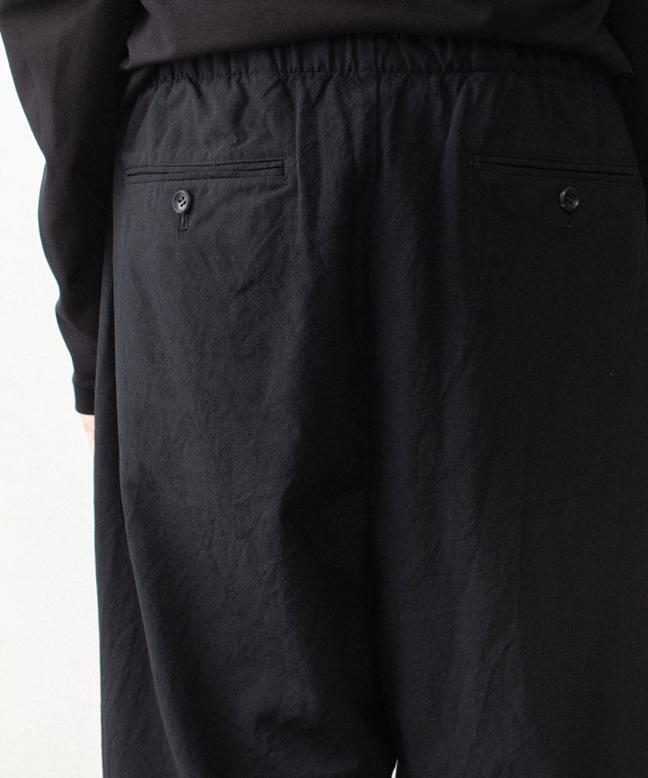 VEIN ヴェインのSHRINK WO CLOTH EASY TROUSERS - BLACKの公式通販サイトsession福岡セレクトショップ