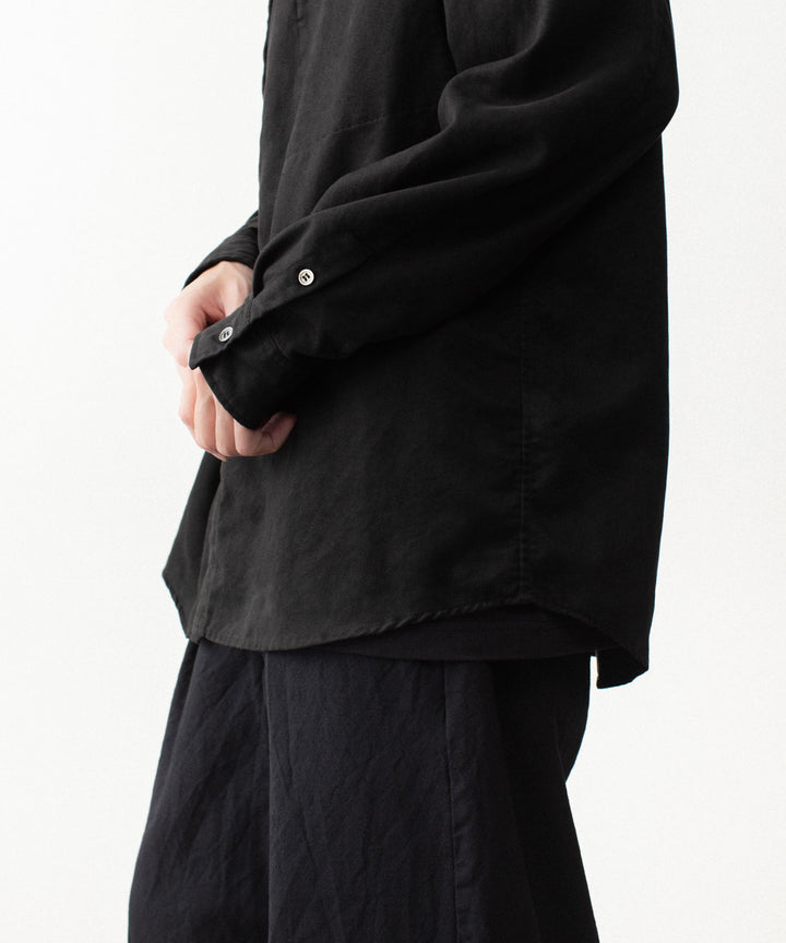 VEIN ヴェインのSYNTHETIC SUEDE L/S SHIRT - BLACKの公式通販サイトsession福岡セレクトショップ