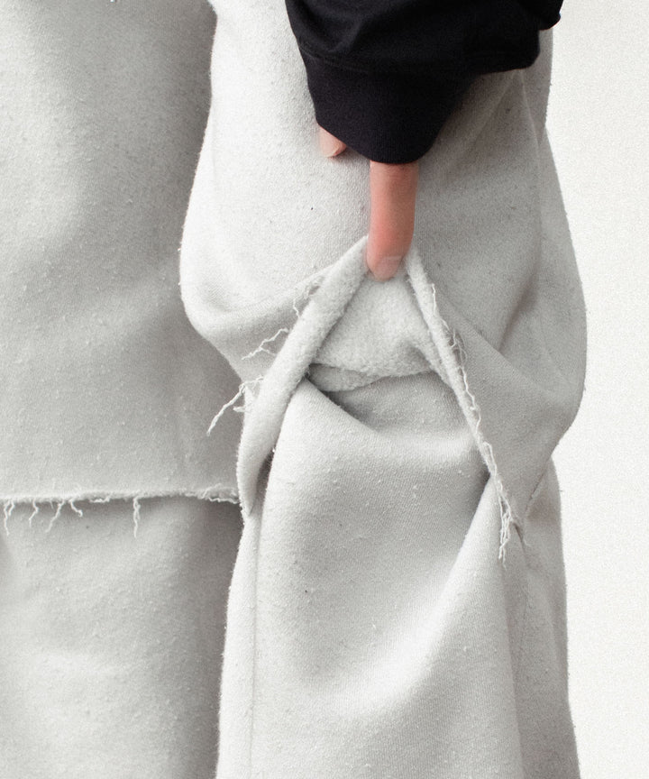 VEIN ヴェインのBRUSHED TERRY CUTOFF BAGGY TROUSERS - OFF WHITEの公式通販サイトsession福岡セレクトショップ