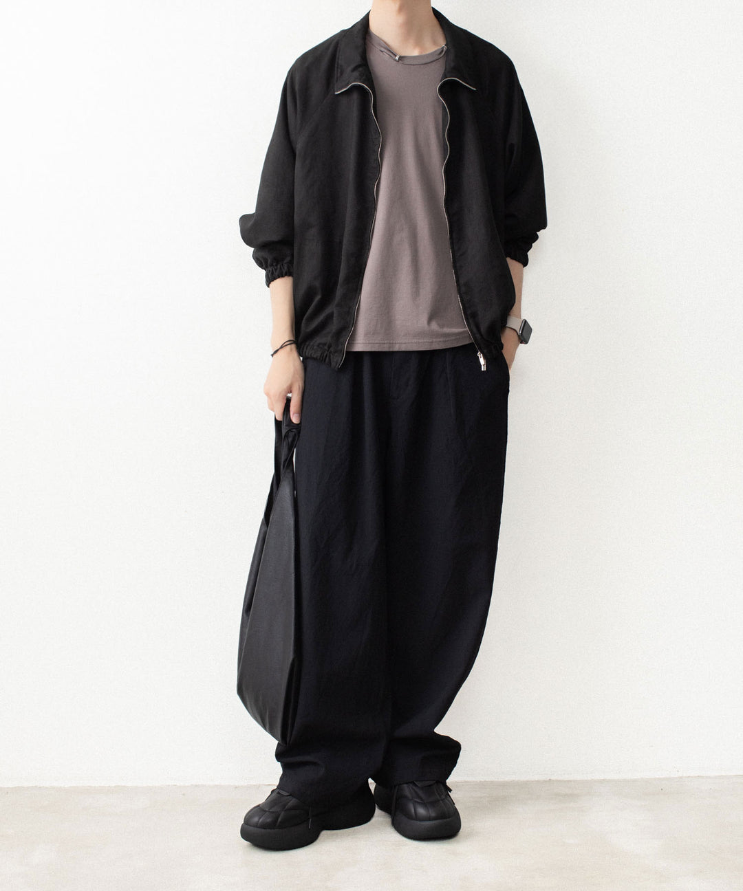 VEIN ヴェインの100/3 SUEDE JERSEY PIERCED S/S TEE - L.BROWNの公式通販サイトsession福岡セレクトショップ