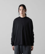 画像をギャラリービューアに読み込む, VEIN ヴェインのSUEDED CO JERSEY VESSEL L/S TEE - BLACKの公式通販サイトsession福岡セレクトショップ
