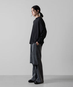 VEIN ヴェインのSUEDED CO JERSEY VESSEL L/S TEE - BLACKの公式通販サイトsession福岡セレクトショップ