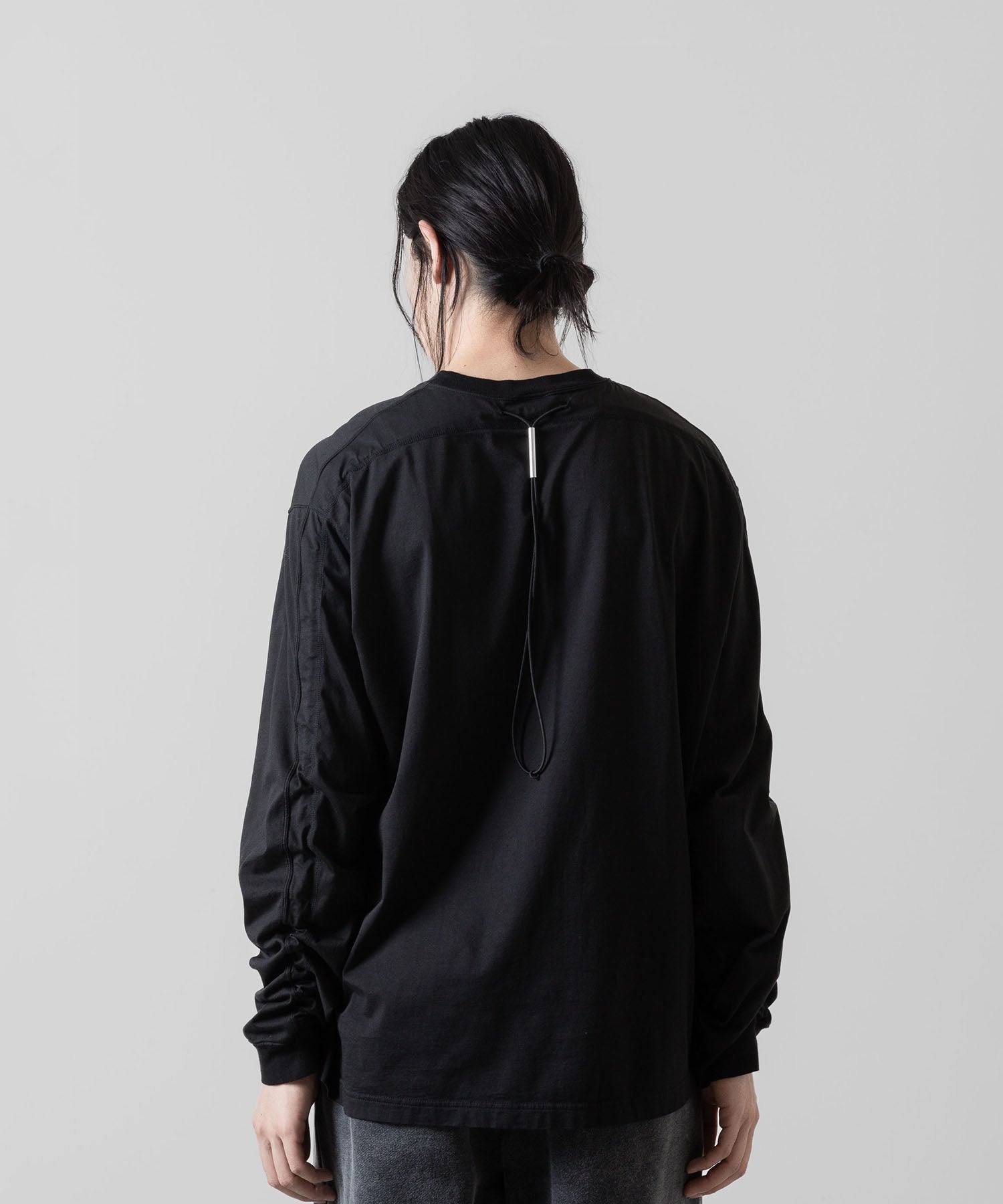 VEIN ヴェインのSUEDED CO JERSEY VESSEL L/S TEE - BLACKの公式通販サイトsession福岡セレクトショップ