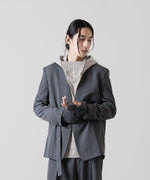 画像をギャラリービューアに読み込む, VEIN ヴェインのWO/VIS GABARDINE COLLARLESS JACKET - X.GRAYの公式通販サイトsession福岡セレクトショップ
