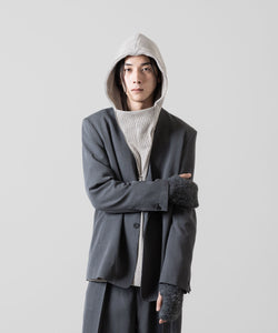 VEIN ヴェインのWO/PE QUARTER GAUGE KNIT HOODED PULLOVER SHIRT - X.OFF WHITEの公式通販サイトsession福岡セレクトショップ