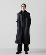 画像をギャラリービューアに読み込む, VEIN ヴェインのWO DOUBLE MELTON MAXI COAT - BLACKの公式通販サイトsession福岡セレクトショップ
