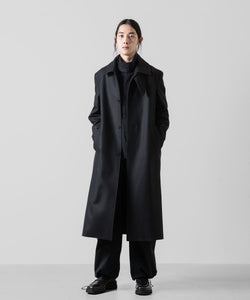 VEIN ヴェインのWO DOUBLE MELTON MAXI COAT - BLACKの公式通販サイトsession福岡セレクトショップ