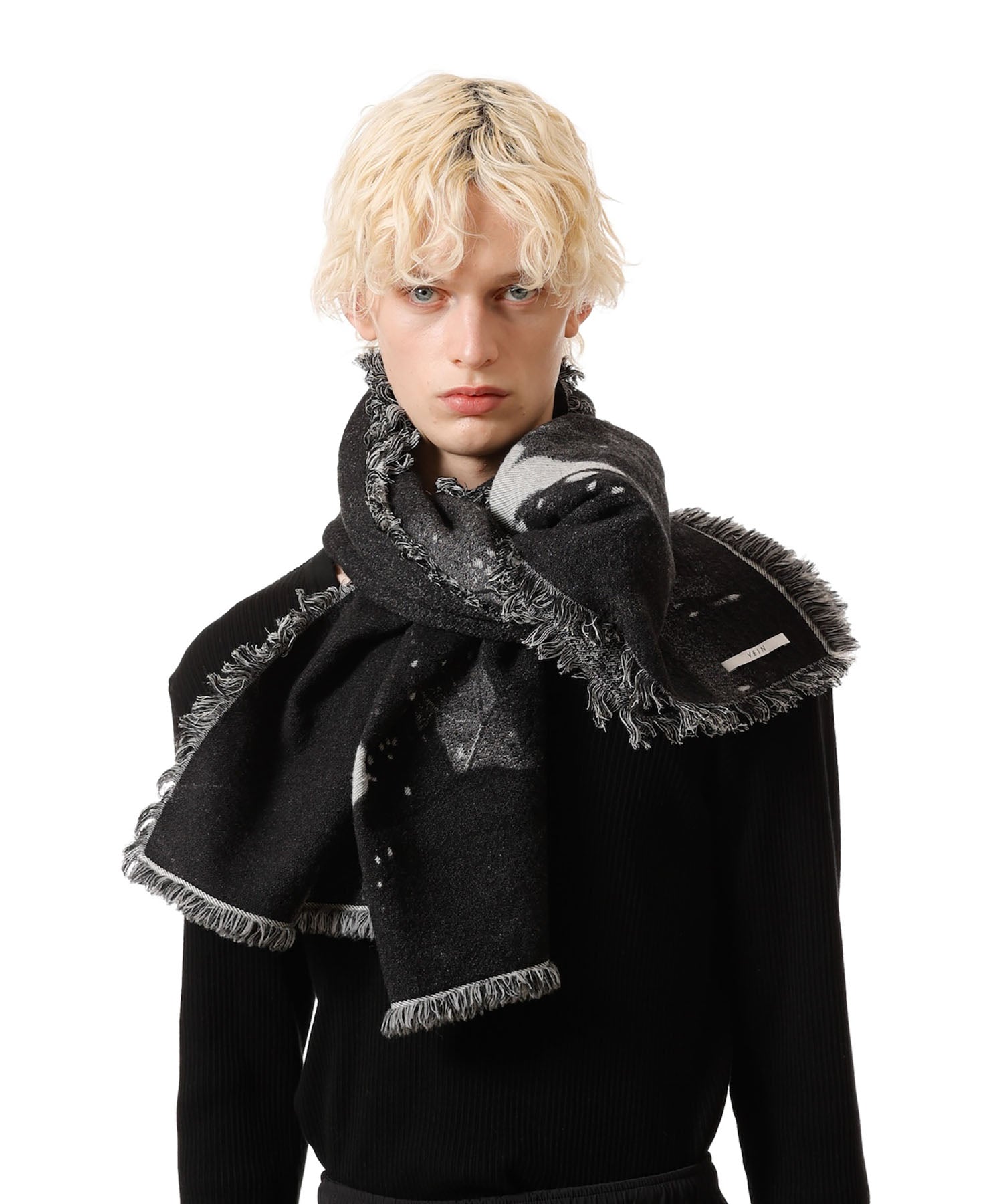 VEIN ヴェインのCO/WO PHOTO JACQUARD BLANKET - BLACKの公式通販サイトsession福岡セレクトショップ