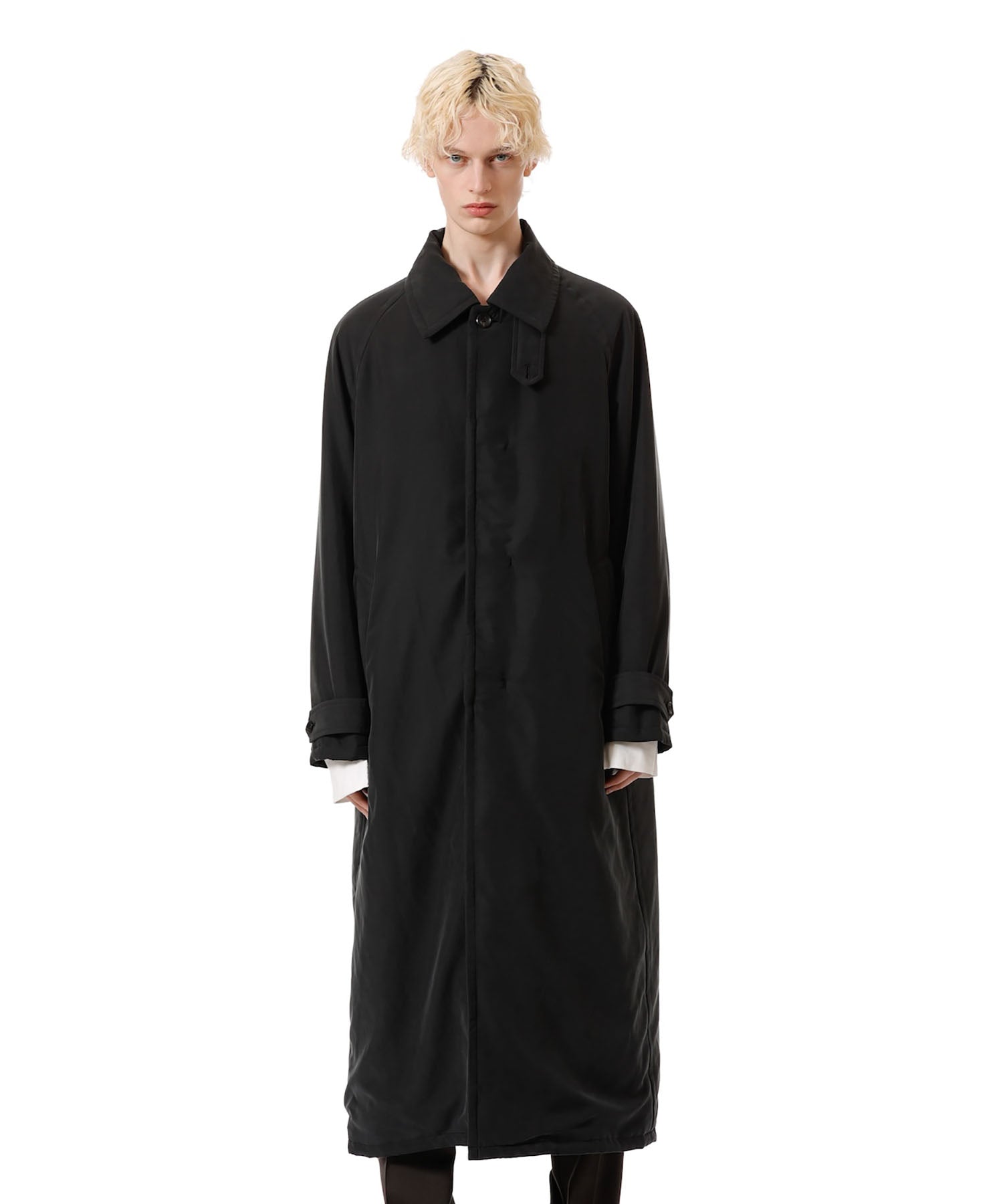 VEIN ヴェインのFIBRIL POPLIN PADDING BALMACAAN COAT - BLACKの公式通販サイトsession福岡セレクトショップ
