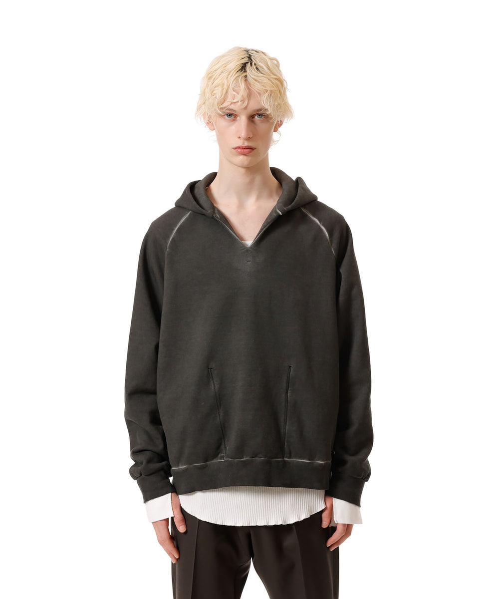 VEIN ヴェインのJUMBERCA TERRY COLD DYED SLIT HOODIE - GRAYの公式通販サイトsession福岡セレクトショップ