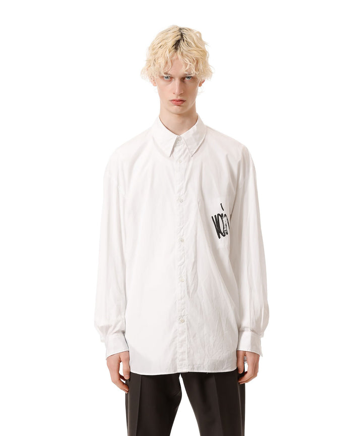 VEIN ヴェインの140/2 GIZA BROAD L/S SHIRT - WHITEの公式通販サイトsession福岡セレクトショップ