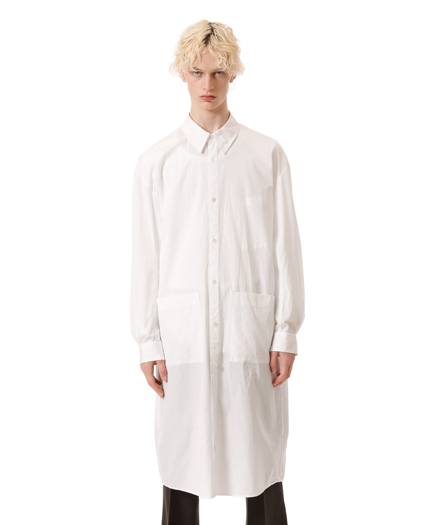 VEIN ヴェインの140/2 GIZA BROAD LONG SHIRT - WHITEの公式通販サイトsession福岡セレクトショップ