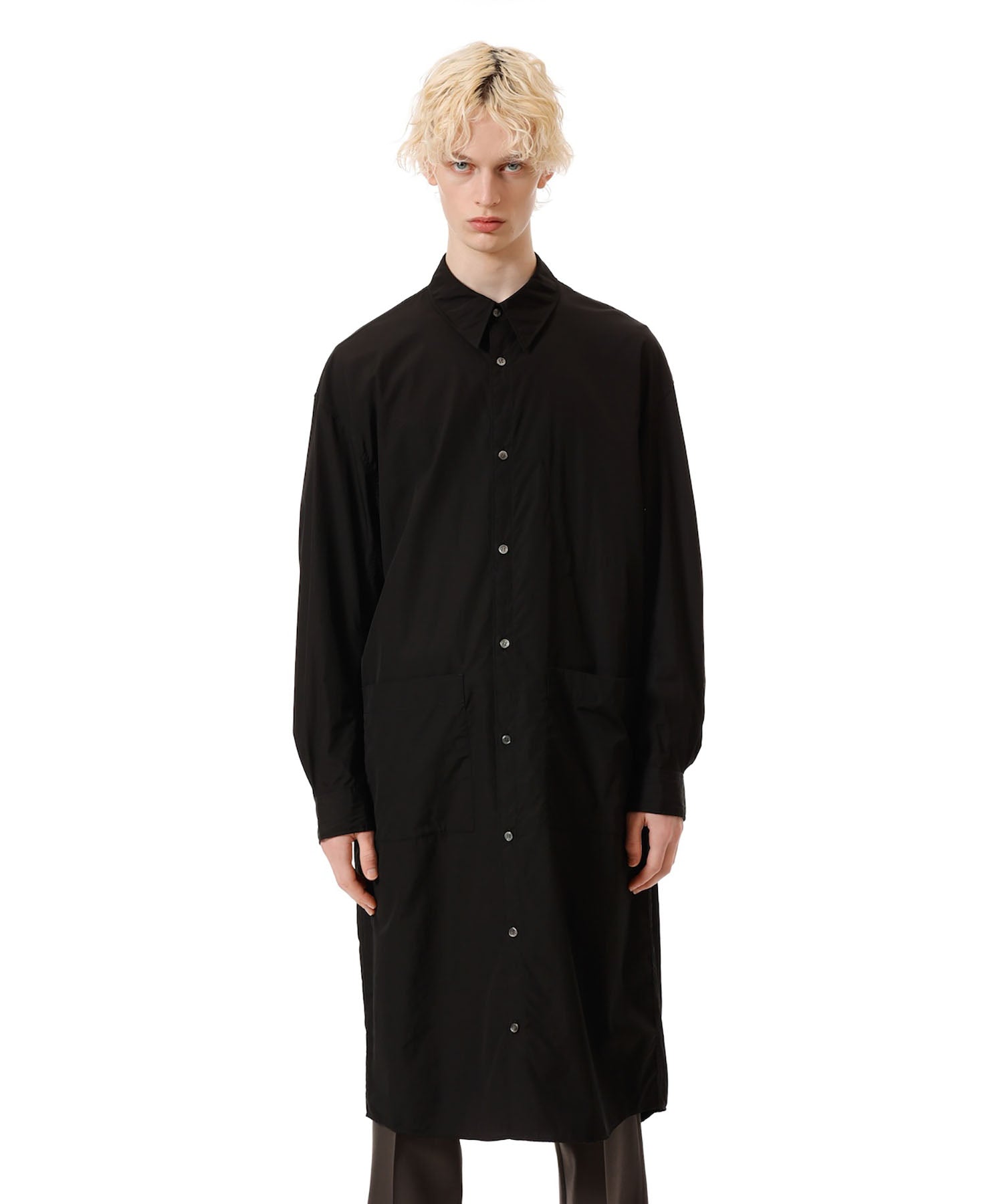 VEIN ヴェインの140/2 GIZA BROAD LONG SHIRT - BLACKの公式通販サイトsession福岡セレクトショップ