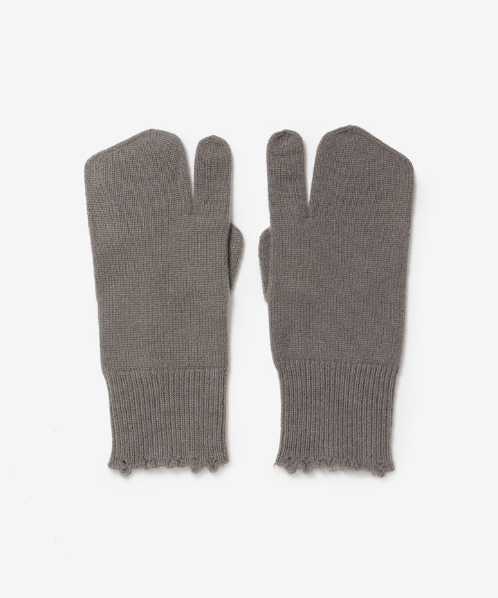 VEIN ヴェインのWOOL CASHMERE KNIT GLOVE - KHAKI GRAYの公式通販サイトsession福岡セレクトショップ