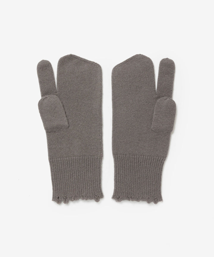 VEIN ヴェインのWOOL CASHMERE KNIT GLOVE - KHAKI GRAYの公式通販サイトsession福岡セレクトショップ