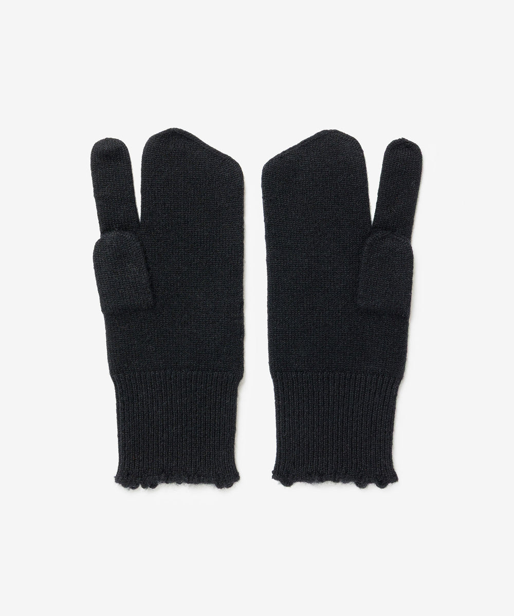VEIN ヴェインのWOOL CASHMERE KNIT GLOVE - BLACKの公式通販サイトsession福岡セレクトショップ