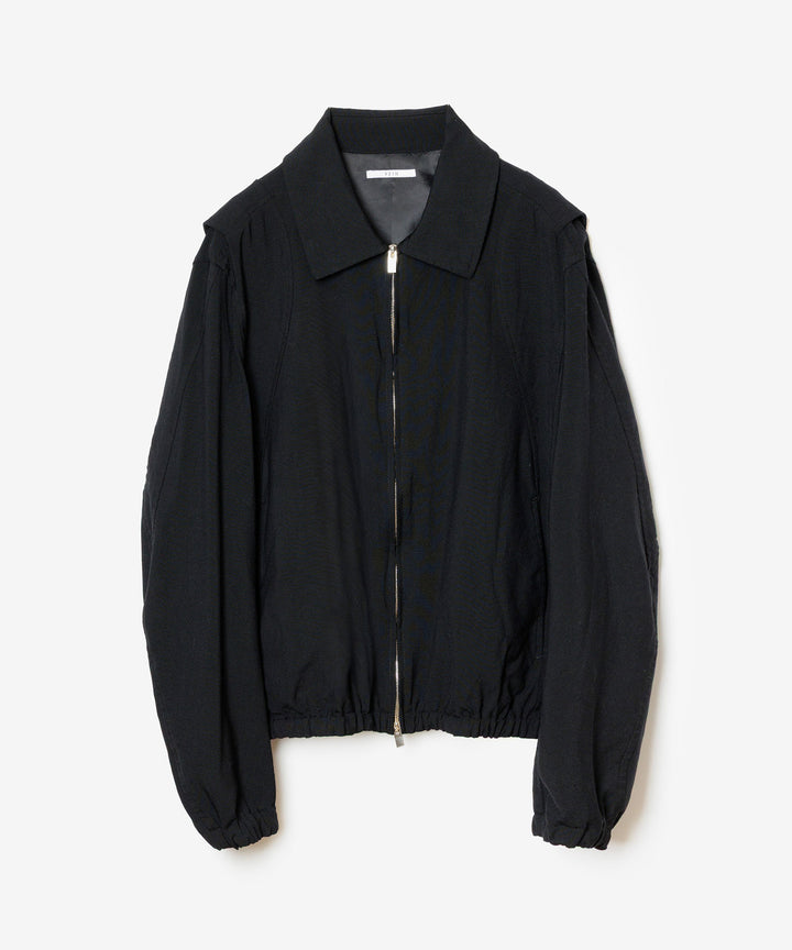VEIN ヴェインのSHRINK WO CLOTH ZIP-UP JACKET - BLACKの公式通販サイトsession福岡セレクトショップ