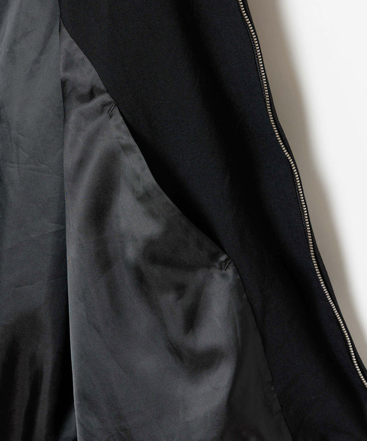 VEIN ヴェインのSHRINK WO CLOTH ZIP-UP JACKET - BLACKの公式通販サイトsession福岡セレクトショップ