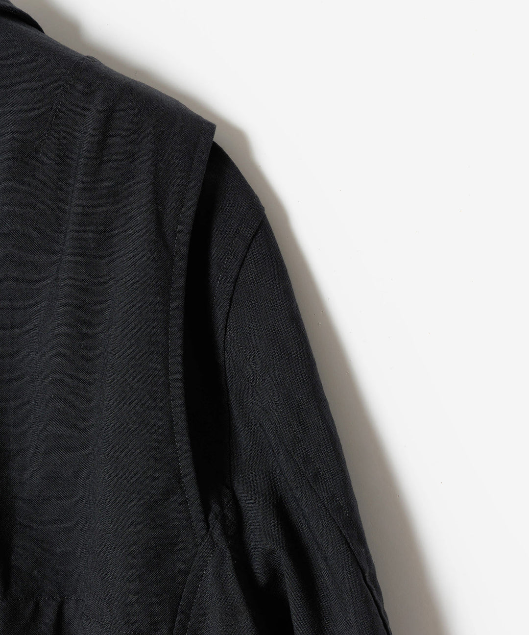VEIN ヴェインのSHRINK WO CLOTH ZIP-UP JACKET - BLACKの公式通販サイトsession福岡セレクトショップ