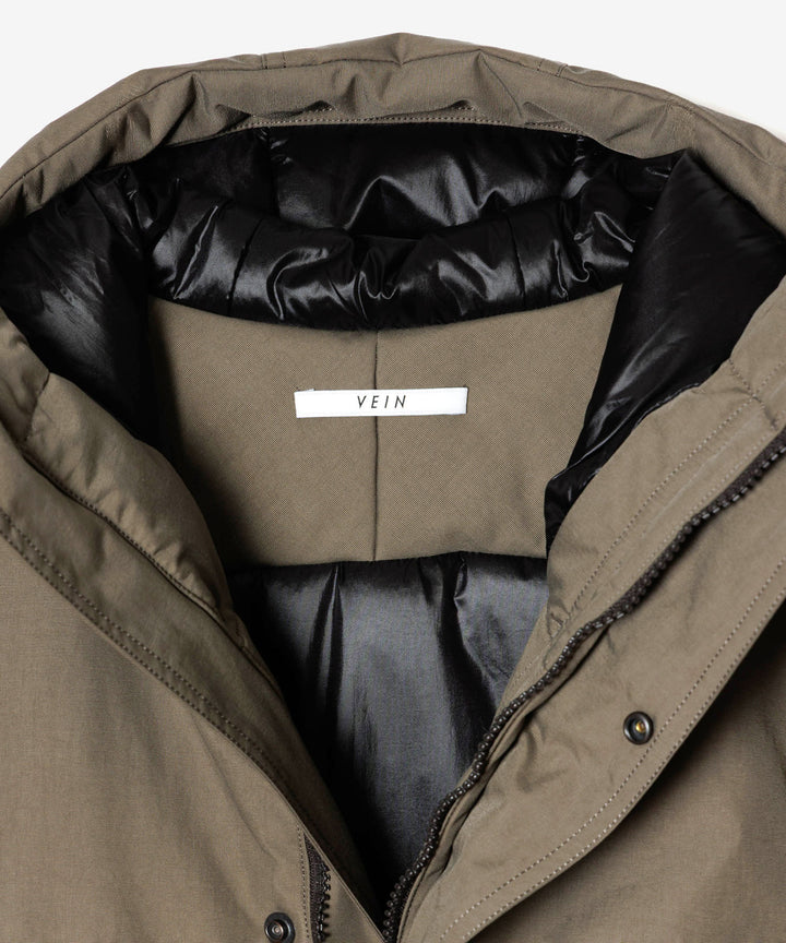VEIN ヴェインのNY GROSGRAIN PADDED OVERCOAT - KHAKI GRAYの公式通販サイトsession福岡セレクトショップ