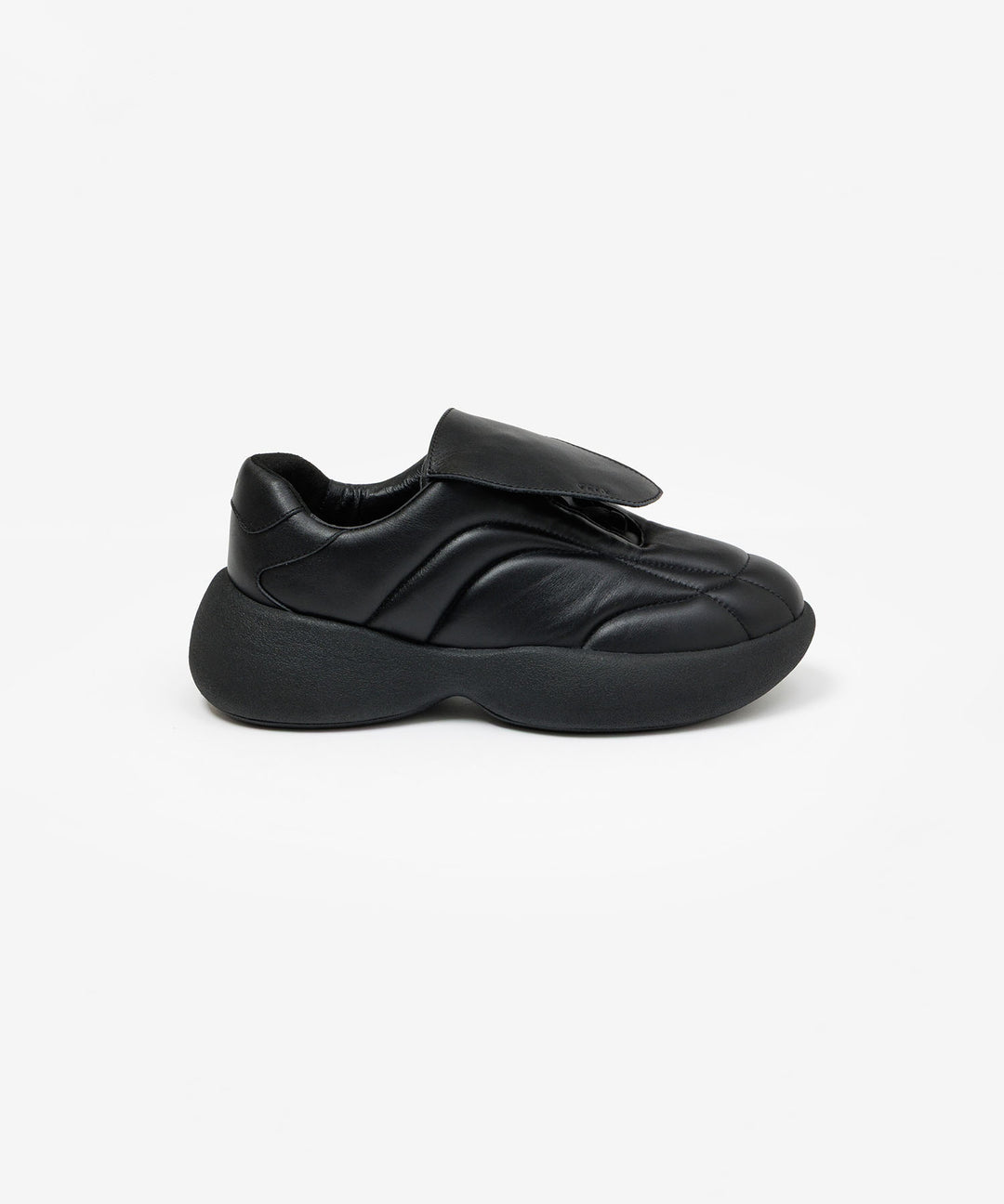 VEIN ヴェインのCOW LEATHER PUFFER CLEAT TRAINER - BLACKの公式通販サイトsession福岡セレクトショップ