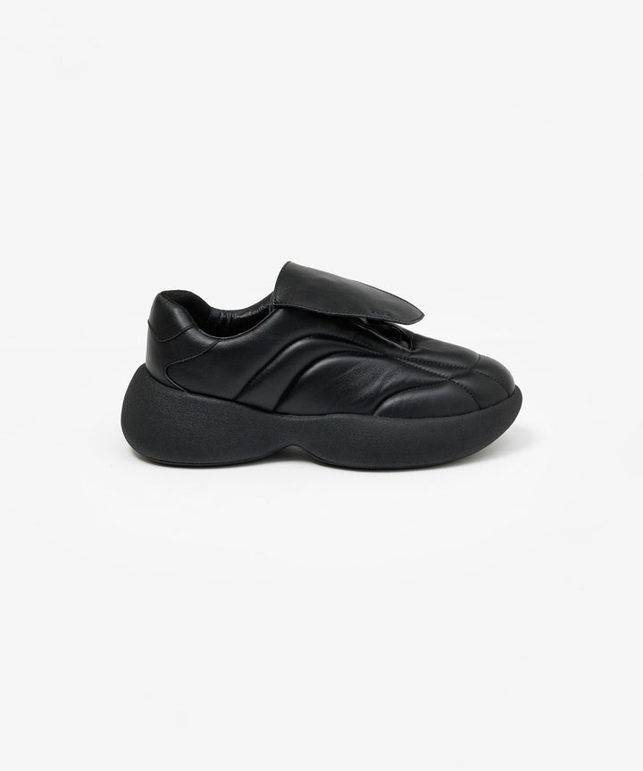 VEIN ヴェインのCOW LEATHER PUFFER CLEAT TRAINER - BLACKの公式通販サイトsession福岡セレクトショップ