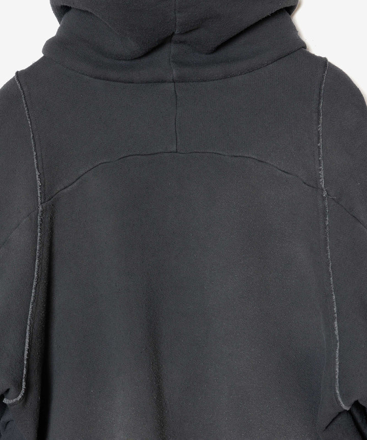 VEIN ヴェインのBRUSHED TERRY ZIP-UP HOODIE - KHAKI GRAYの公式通販サイトsession福岡セレクトショップ