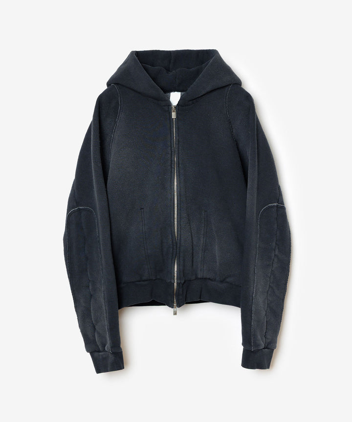 VEIN ヴェインのBRUSHED TERRY ZIP-UP HOODIE - BLACKの公式通販サイトsession福岡セレクトショップ