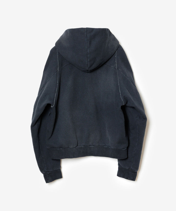 VEIN ヴェインのBRUSHED TERRY ZIP-UP HOODIE - BLACKの公式通販サイトsession福岡セレクトショップ