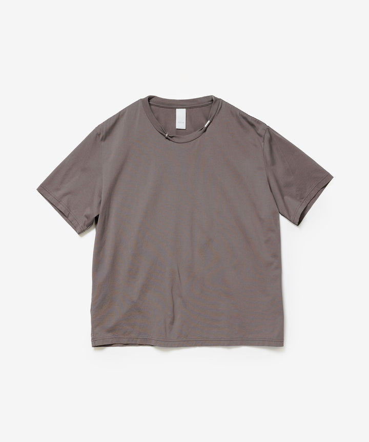 VEIN ヴェインの100/3 SUEDE JERSEY PIERCED S/S TEE - L.BROWNの公式通販サイトsession福岡セレクトショップ