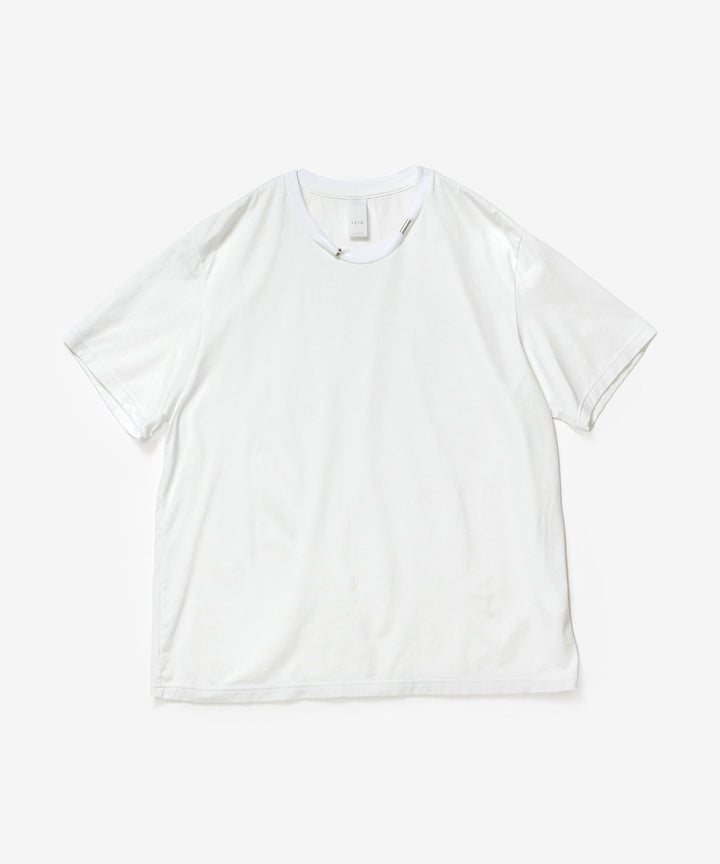 VEIN ヴェインの100/3 SUEDE JERSEY PIERCED S/S TEE - WHITEの公式通販サイトsession福岡セレクトショップ