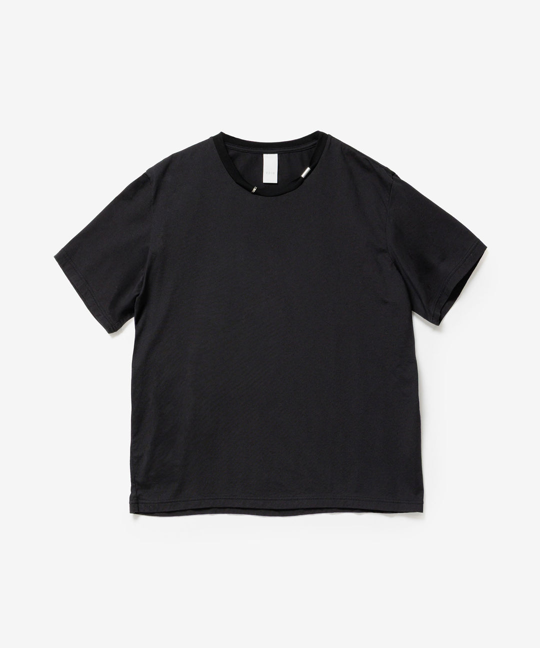 VEIN ヴェインの100/3 SUEDE JERSEY PIERCED S/S TEE - BLACKの公式通販サイトsession福岡セレクトショップ