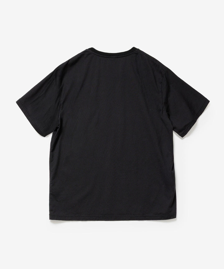 VEIN ヴェインの100/3 SUEDE JERSEY PIERCED S/S TEE - BLACKの公式通販サイトsession福岡セレクトショップ