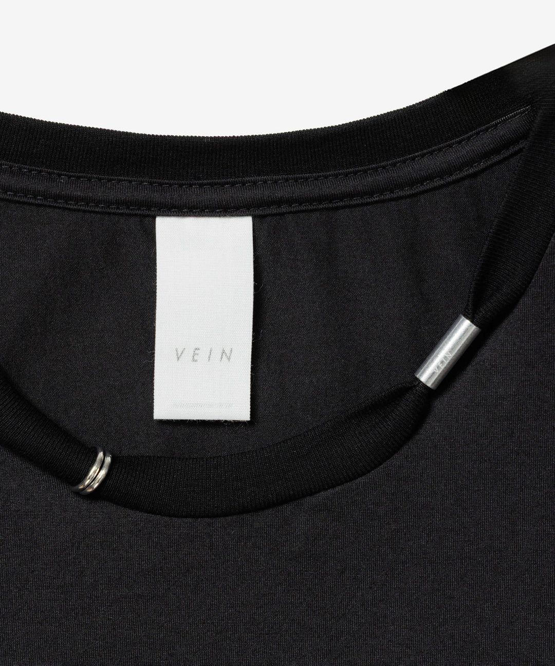 VEIN ヴェインの100/3 SUEDE JERSEY PIERCED S/S TEE - BLACKの公式通販サイトsession福岡セレクトショップ