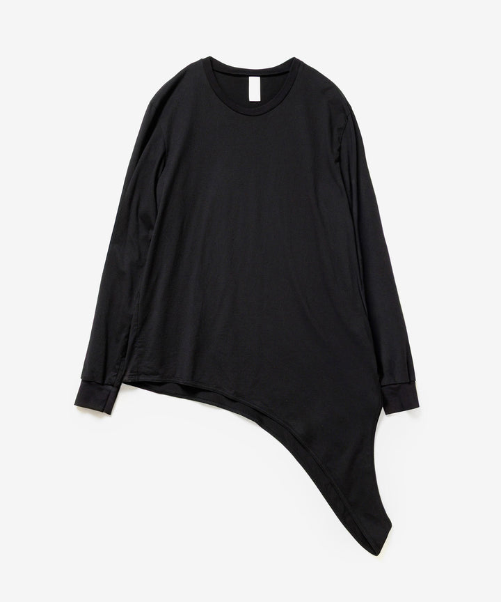 VEIN ヴェインの100/3 SUEDE JERSEY LAYERED L/S TEE - BLACKの公式通販サイトsession福岡セレクトショップ