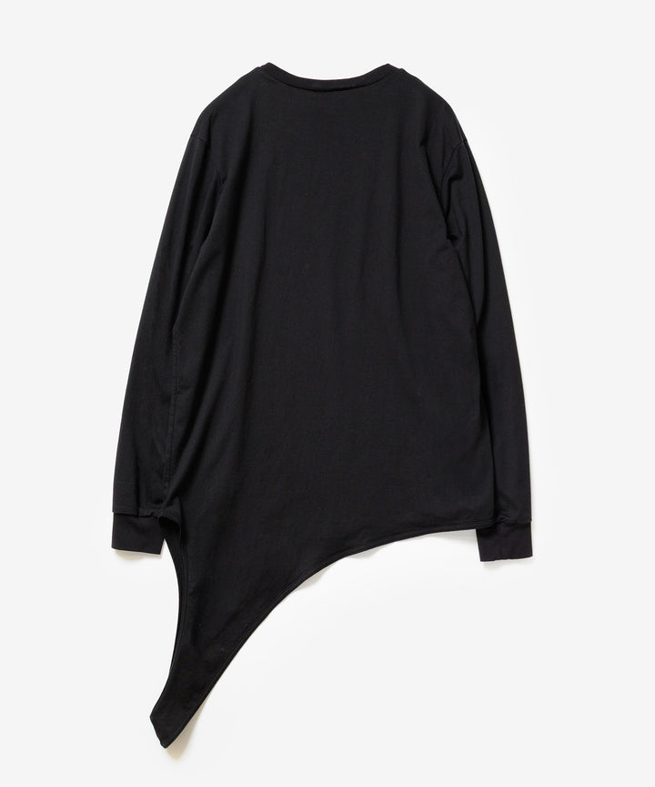 VEIN ヴェインの100/3 SUEDE JERSEY LAYERED L/S TEE - BLACKの公式通販サイトsession福岡セレクトショップ