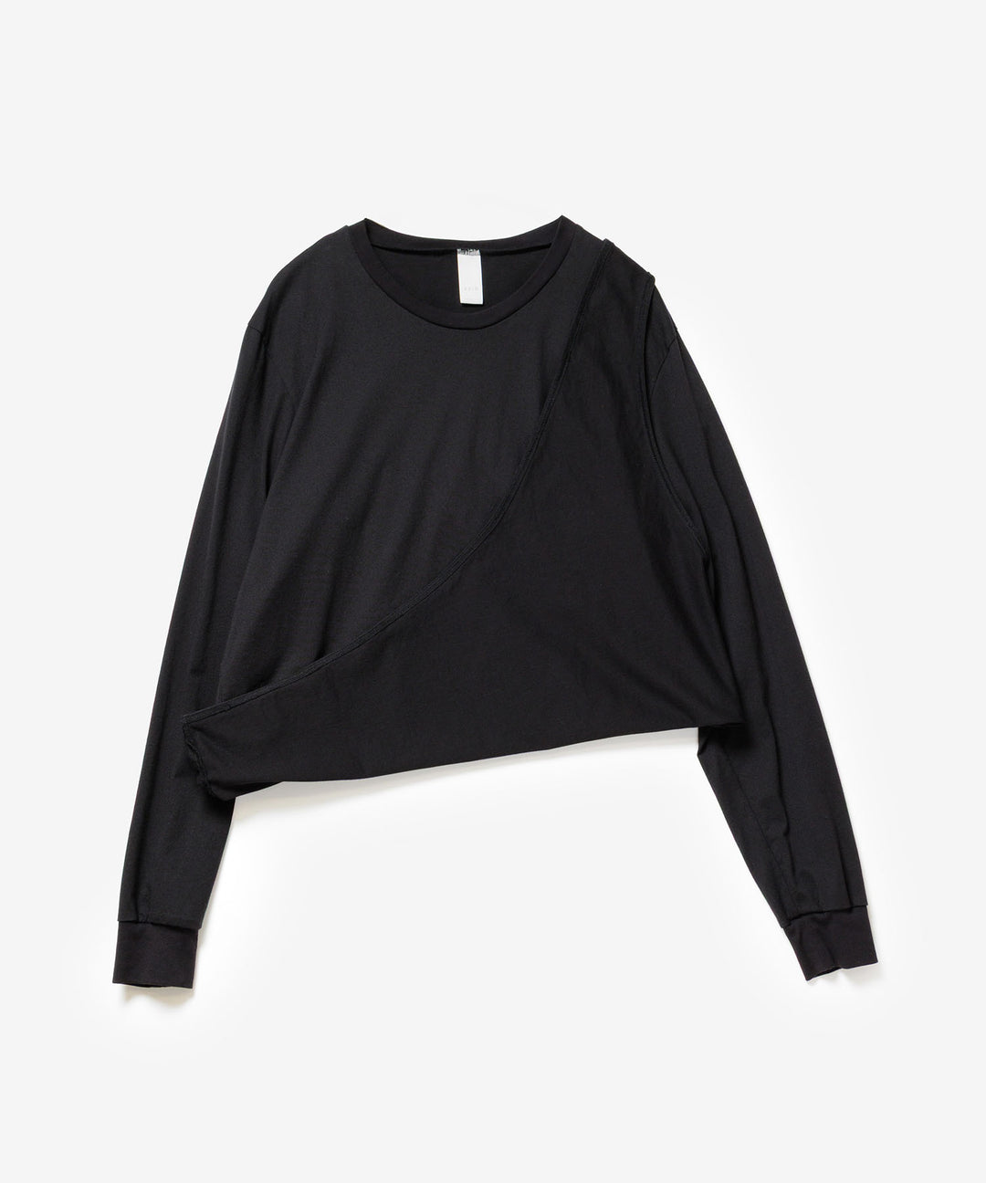VEIN ヴェインの100/3 SUEDE JERSEY LAYERED L/S TEE - BLACKの公式通販サイトsession福岡セレクトショップ