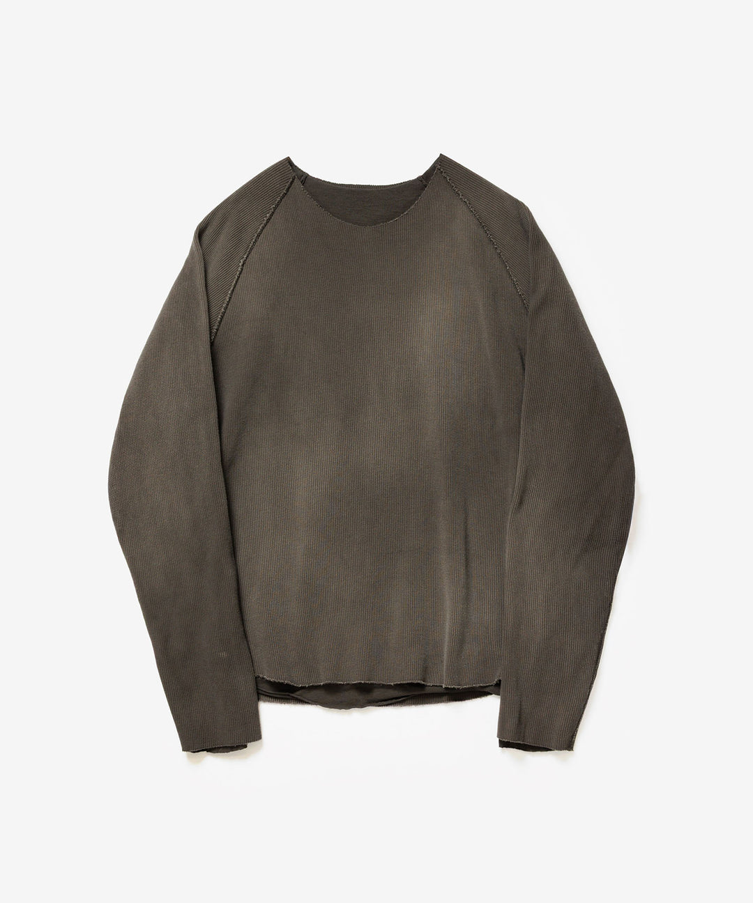 VEIN ヴェインのHIGH GAUGE WAFFLE LAYERED L/S TEE - KHAKI GRAYの公式通販サイトsession福岡セレクトショップ