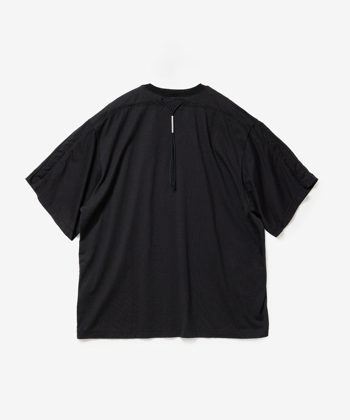 VEIN ヴェインの100/3 SUEDE JERSEY VESSEL S/S TEE - BLACKの公式通販サイトsession福岡セレクトショップ