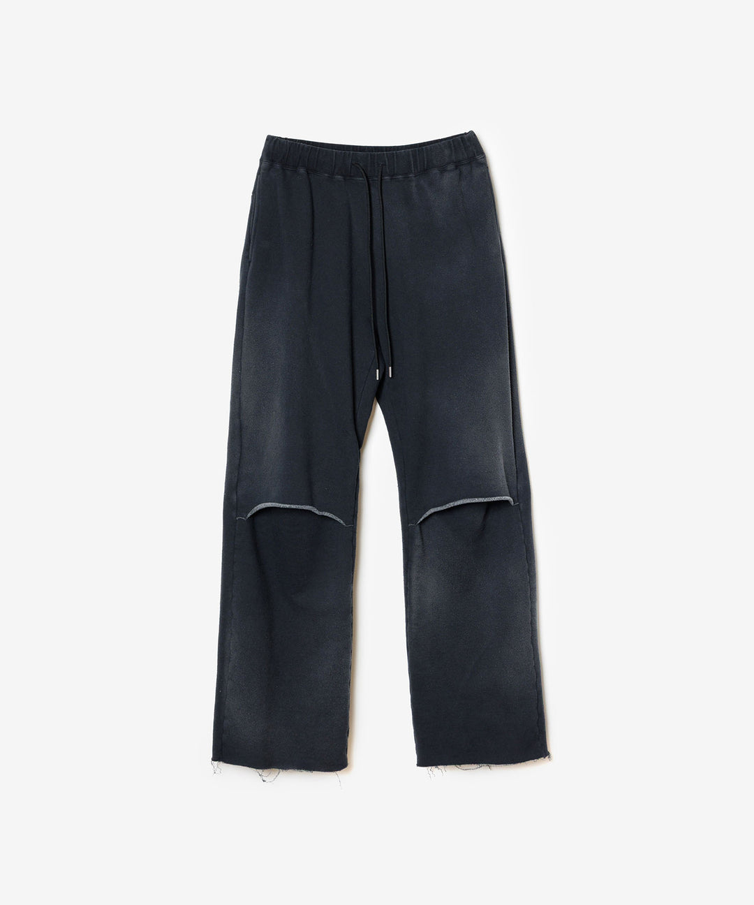 VEIN ヴェインのBRUSHED TERRY CUTOFF BAGGY TROUSERS - BLACKの公式通販サイトsession福岡セレクトショップ
