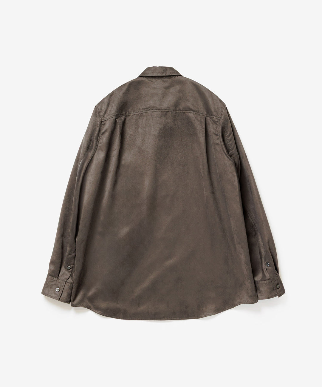 VEIN ヴェインのSYNTHETIC SUEDE L/S SHIRT - KHAKIの公式通販サイトsession福岡セレクトショップ