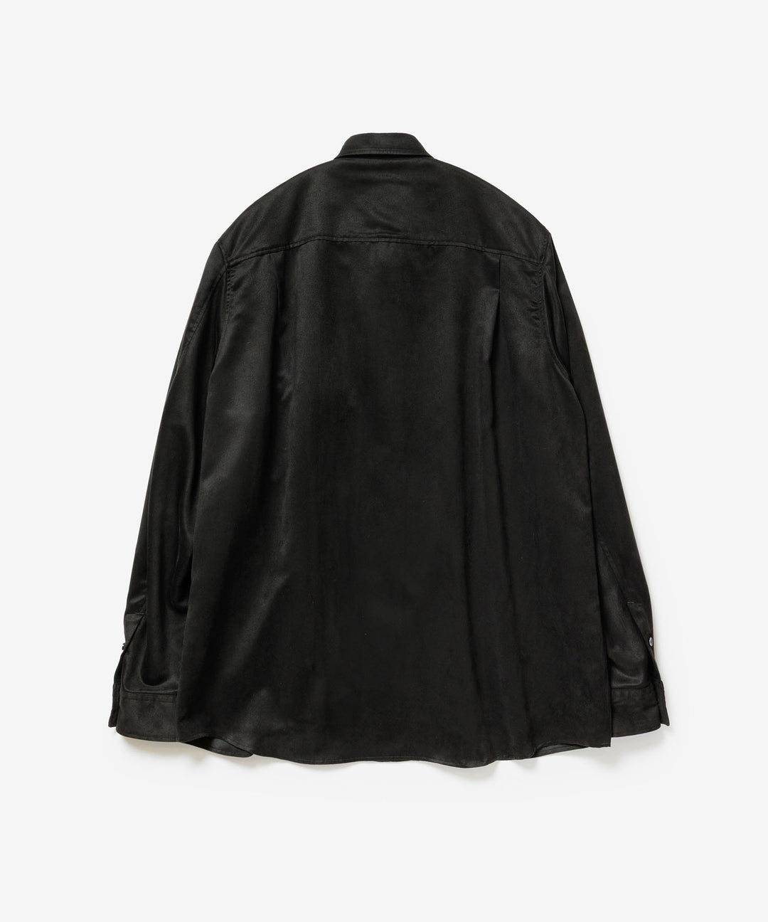 VEIN ヴェインのSYNTHETIC SUEDE L/S SHIRT - BLACKの公式通販サイトsession福岡セレクトショップ