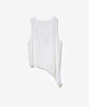 【 VEIN 】37/1 RAFFY JERSEY LOOSE FIT TANKTOP - WHITE